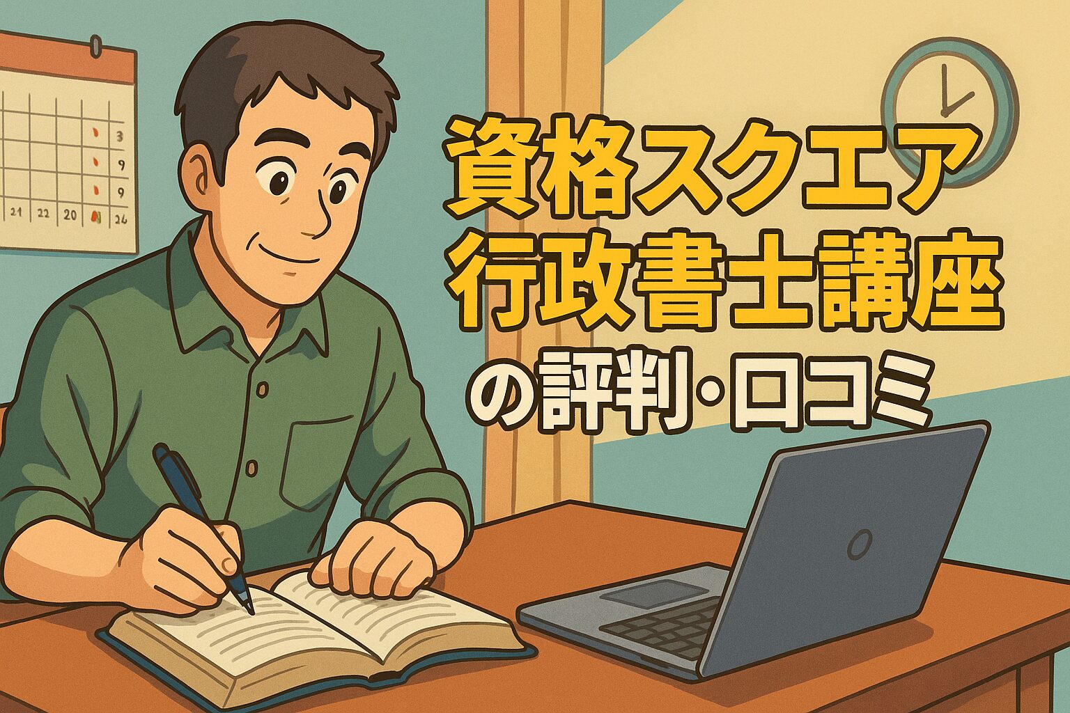 16 40代からでも合格できる？資格スクエア行政書士講座の評判・口コミ・特徴まとめ