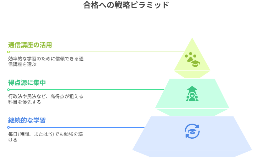 合格への戦略ピラミッド