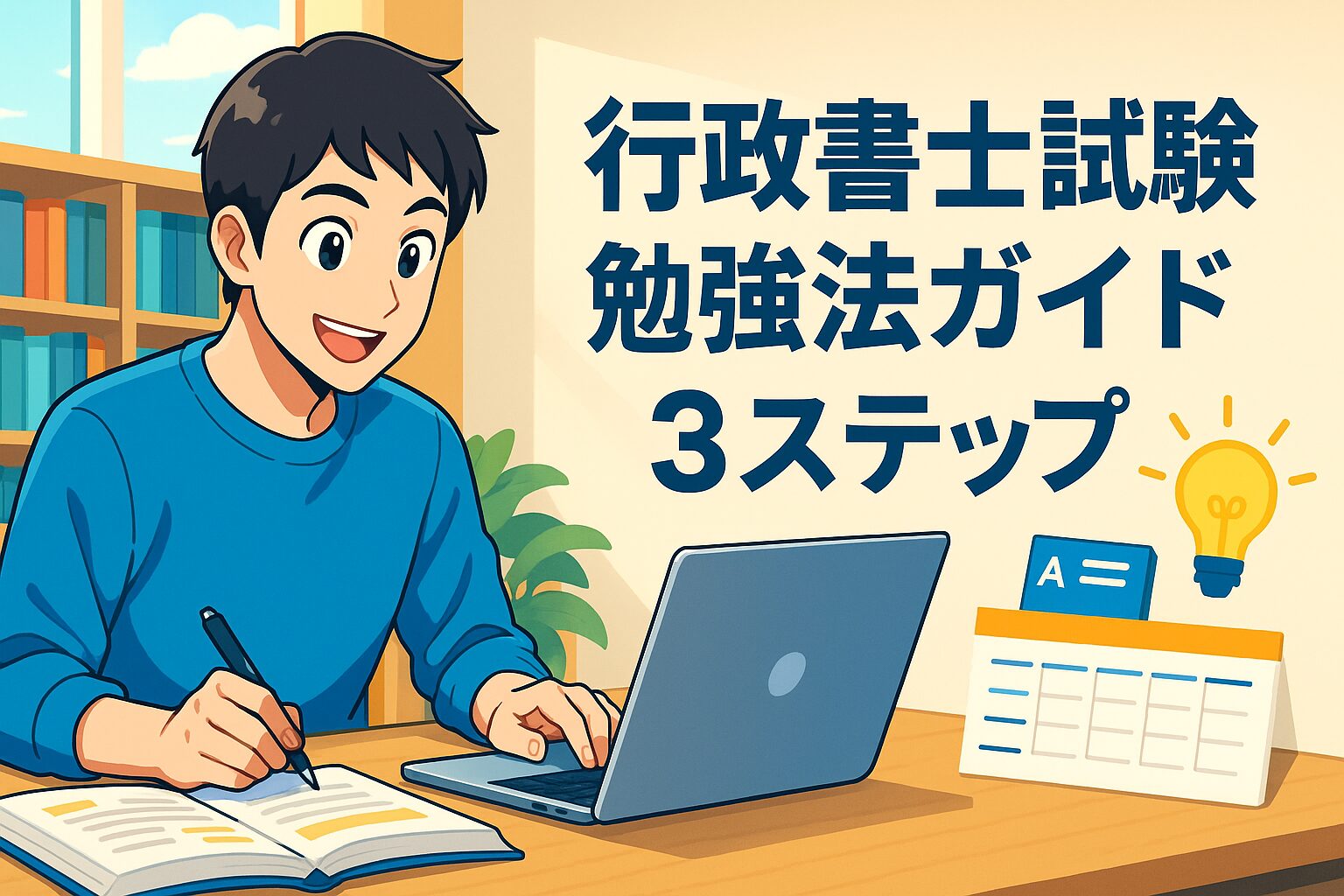 06 行政書士試験｜勉強法ガイド３ステップ【初心者でも最短合格するコツ】
