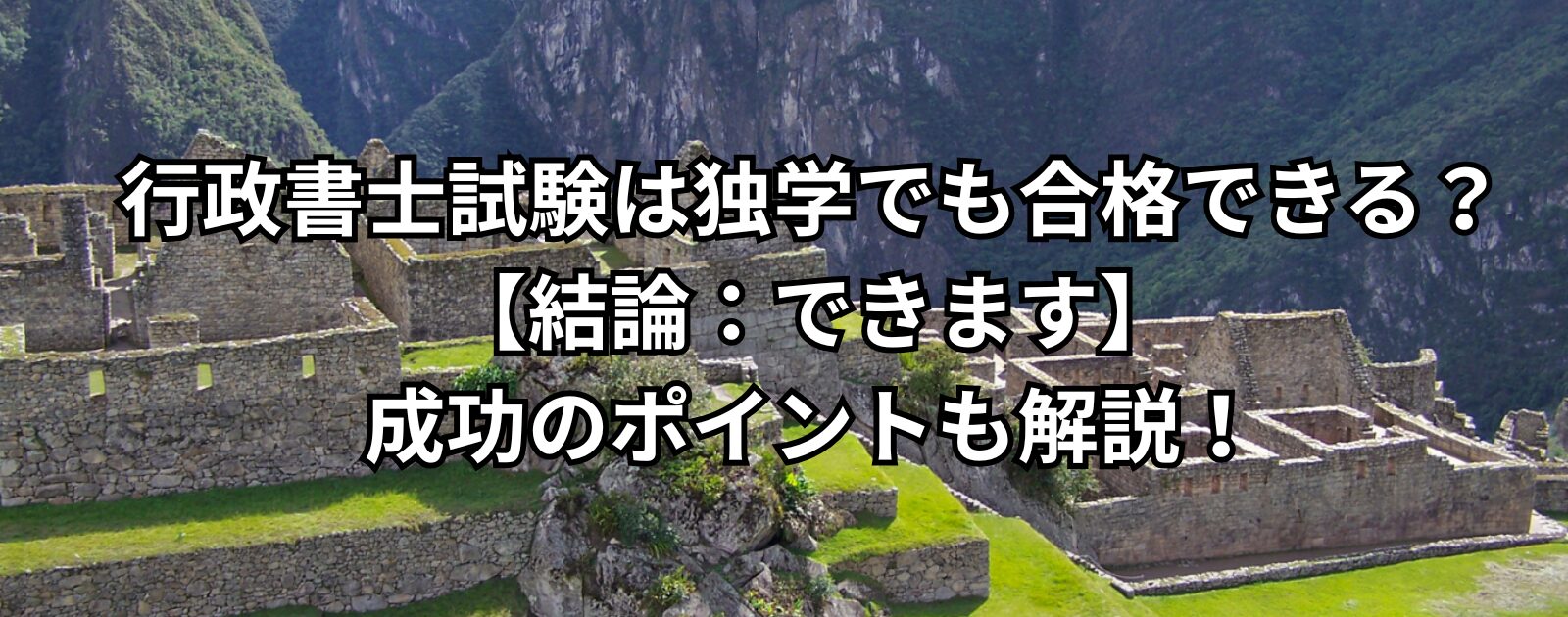 行政書士試験は独学でも合格できる？【結論：できます】成功のポイントも解説！