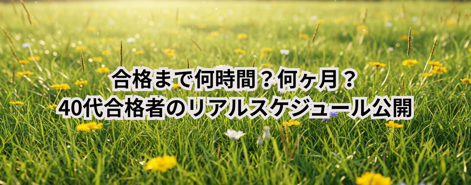 合格まで何時間？何ヶ月？40代合格者のリアルスケジュール公開
