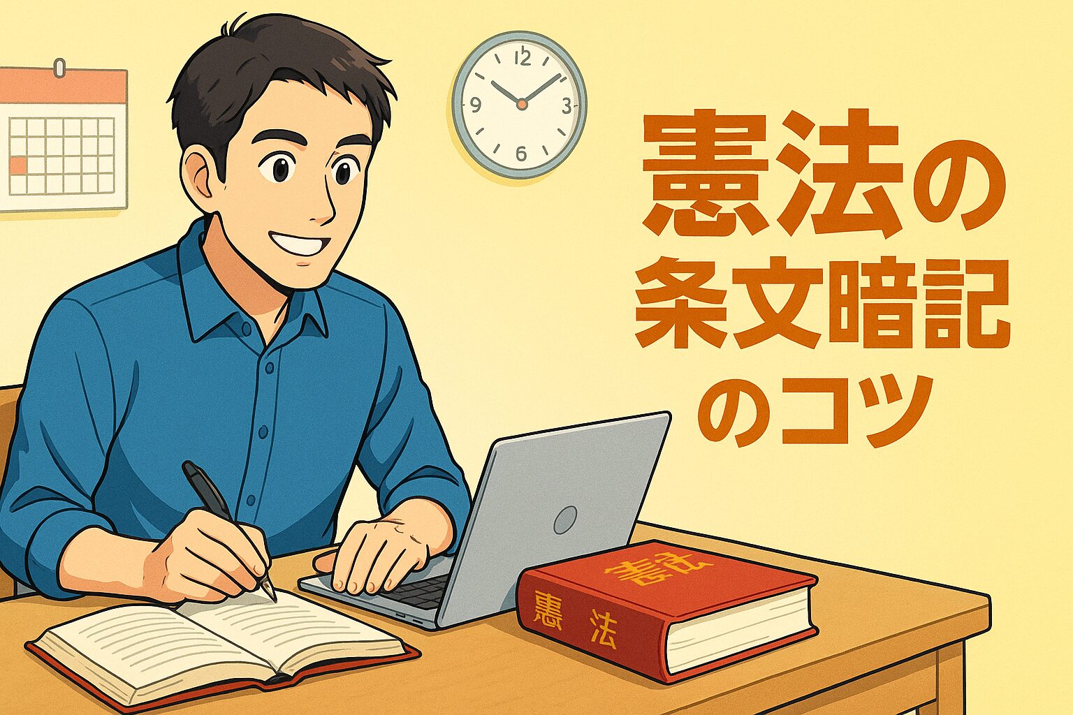 38 憲法の条文暗記のコツと頻出条文TOP10【初心者でも覚えられる】