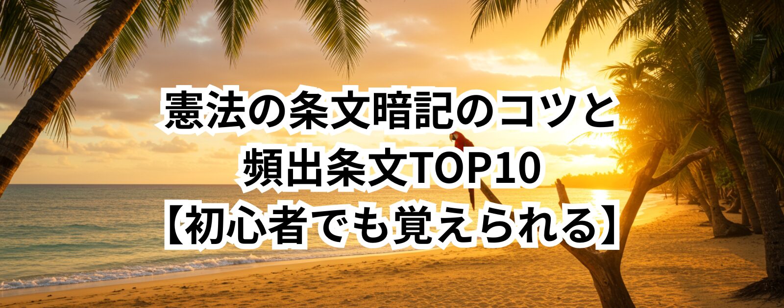 憲法の条文暗記のコツと頻出条文TOP10【初心者でも覚えられる】