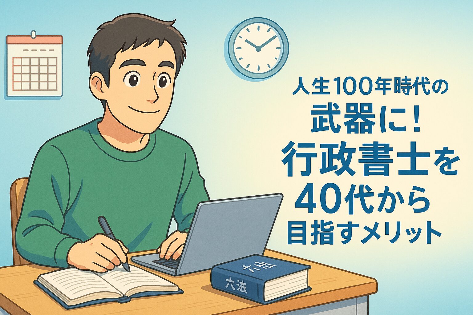 46 人生100年時代の武器に！40代から行政書士を目指す5つのメリット