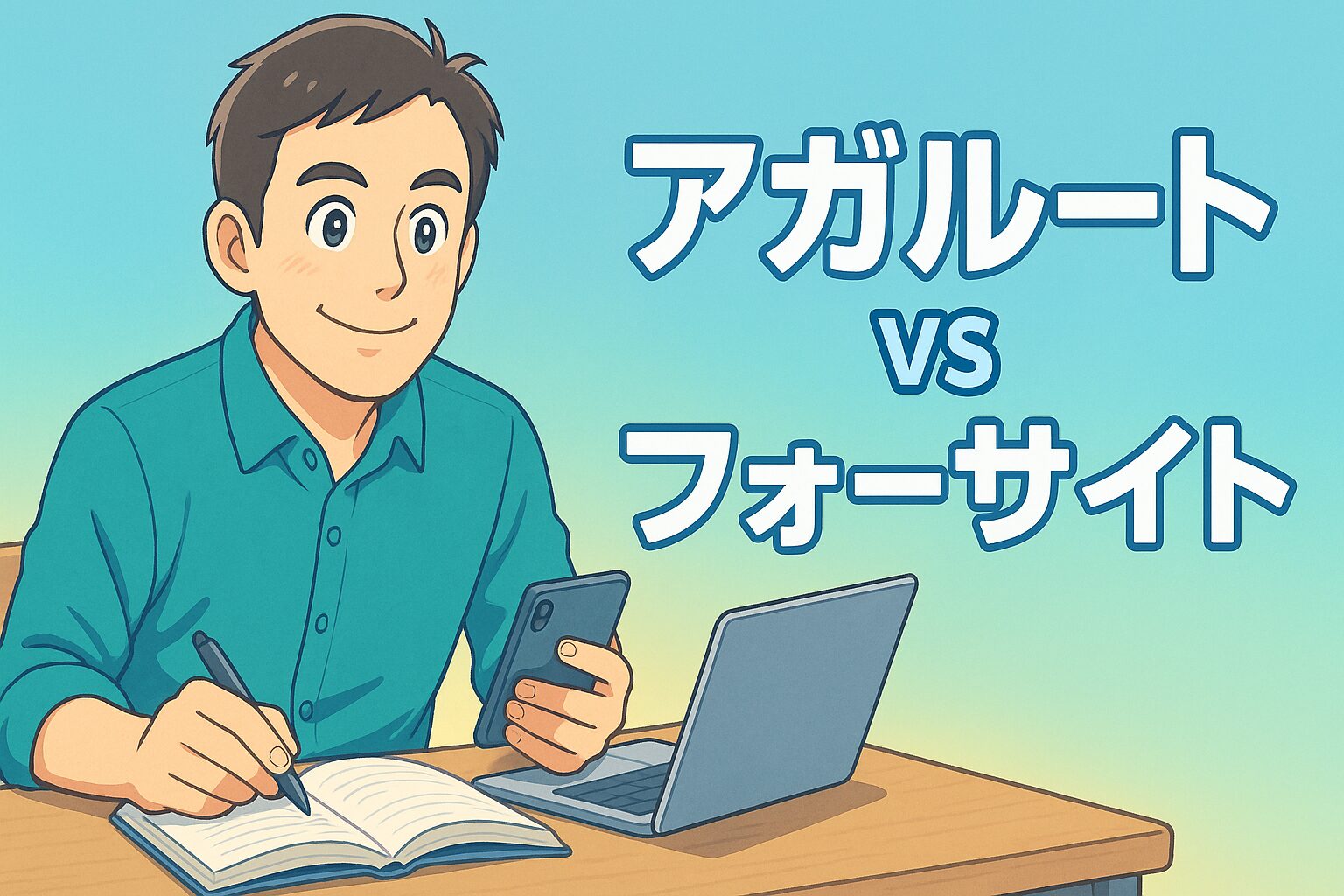 61 アガルート vs フォーサイト|40代初心者にはどちらが合う?徹底比較ガイド