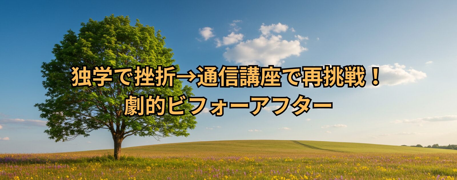 独学で挫折→通信講座で再挑戦！劇的ビフォーアフター