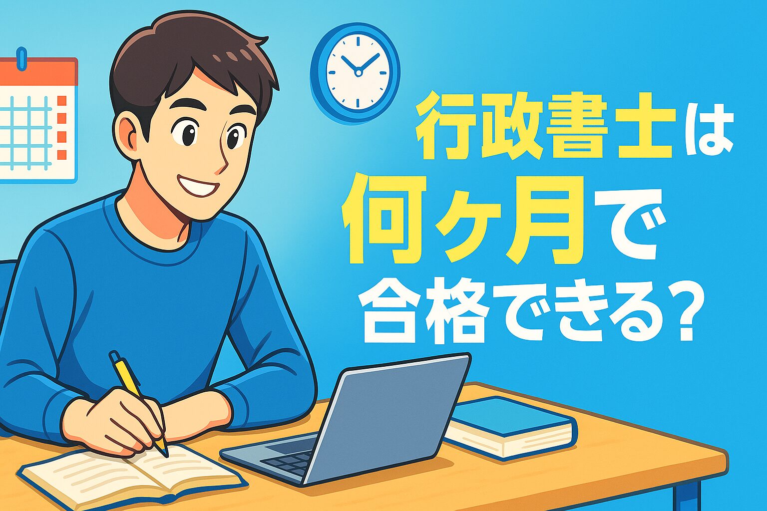33 【初心者向け】行政書士、何ヶ月で合格できる？社会人が知るべき最短合格の目安と戦略