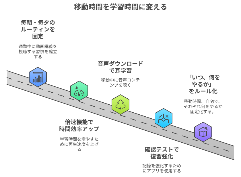 移動時間を学習時間に変える