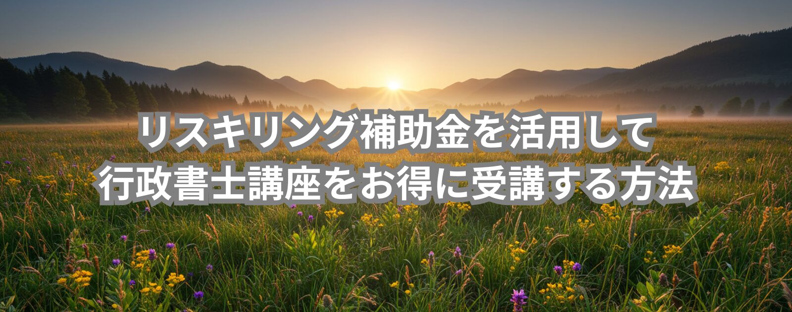 リスキリング補助金を活用して行政書士講座をお得に受講する方法