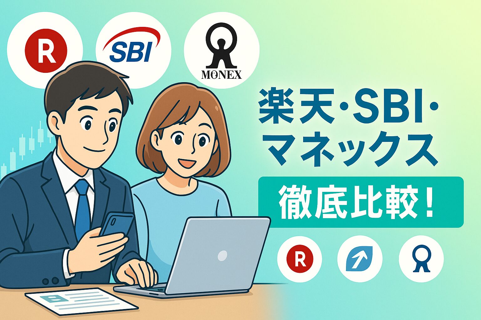 142 楽天証券・SBI証券・マネックス証券を徹底比較！おすすめはどれ？【2025年最新版】