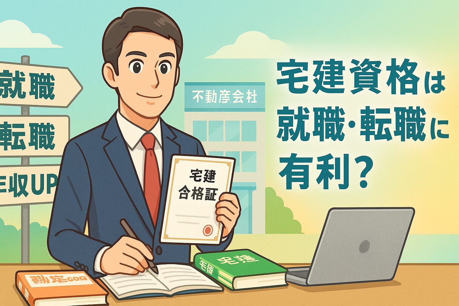100 宅建資格は就職・転職に有利?不動産業界の実態と年収を解説