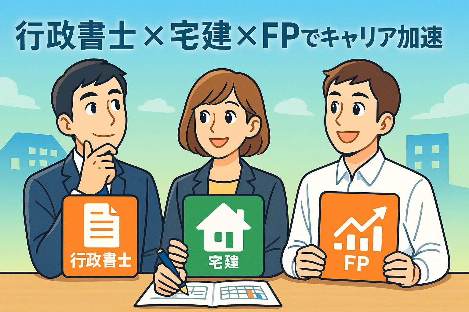 127 30代・40代でおすすめの資格の組み合わせランキング|行政書士・宅建・FPの活かし方