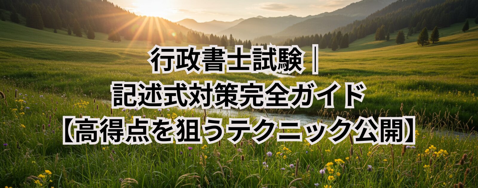 行政書士試験｜記述式対策完全ガイド【高得点を狙うテクニック公開】