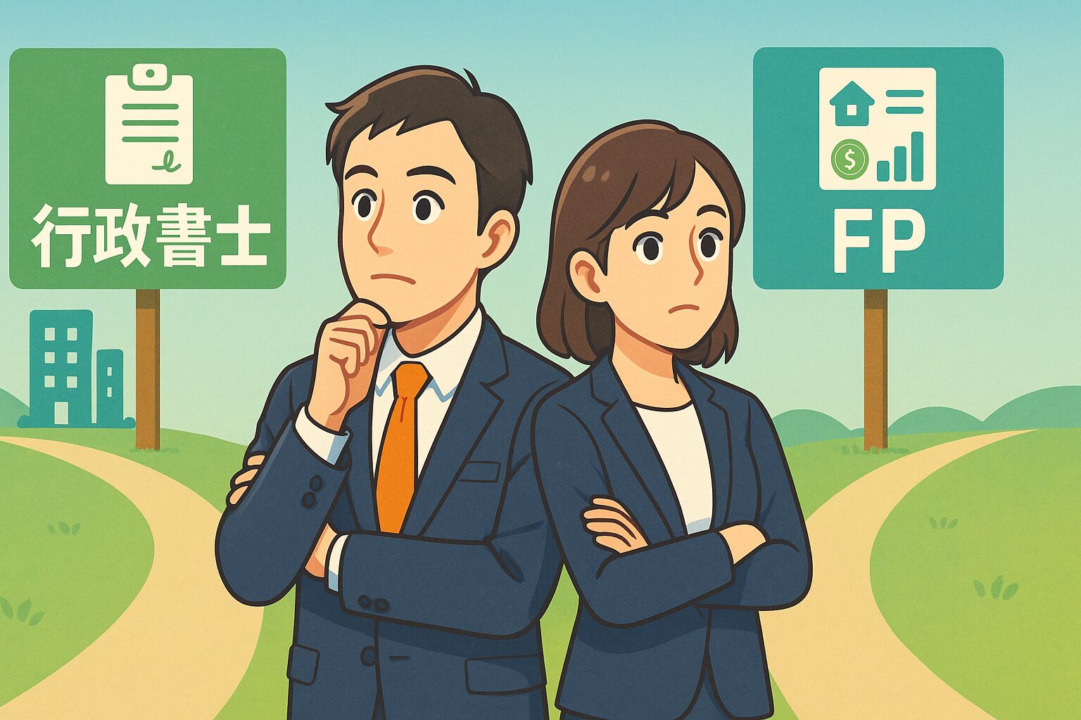 130 行政書士とFP、どっちを取るべき?30代・40代のキャリア別比較