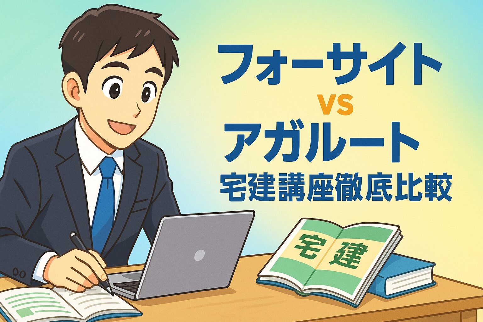 94 フォーサイトとアガルートの宅建講座を徹底比較!どっちが合格しやすい?