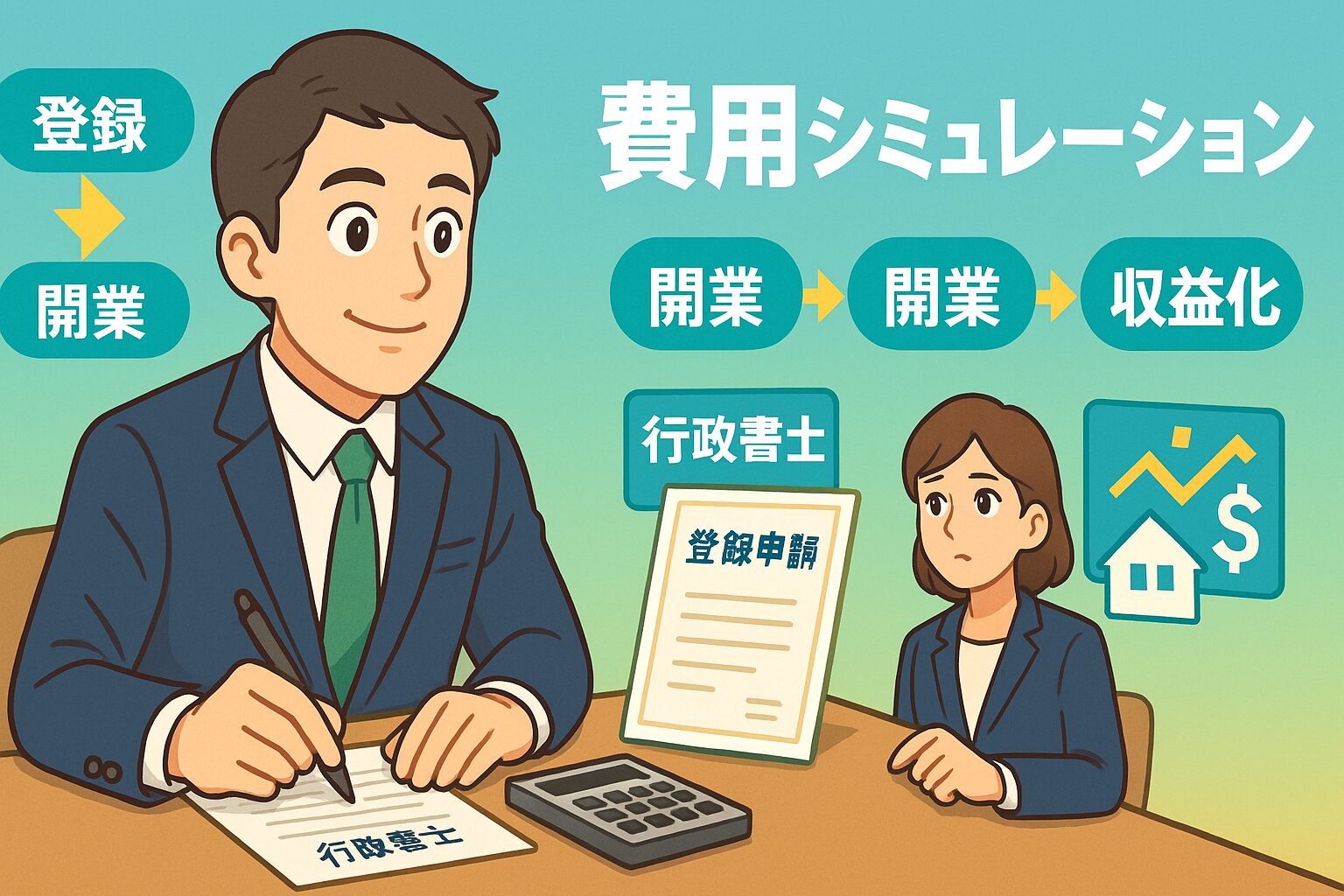 132 行政書士登録費用はいくら?開業までに必要なお金と回収シミュレーション【30代・40代向け】