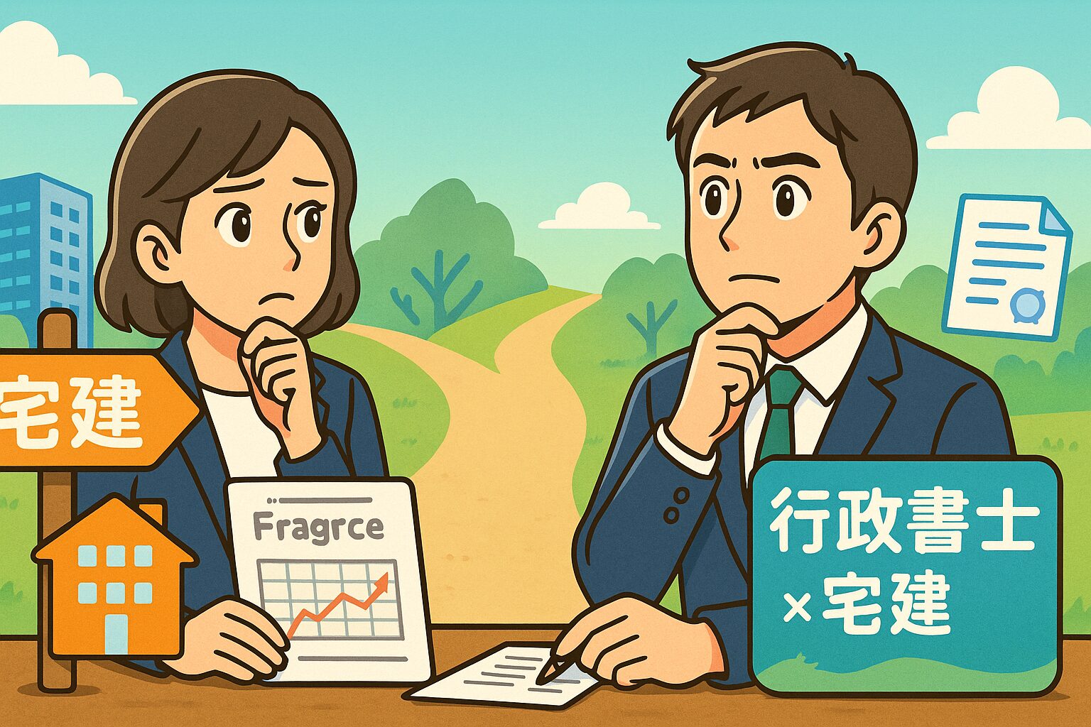 128 行政書士と宅建、どっちを取るべき?30代・40代のキャリア別比較