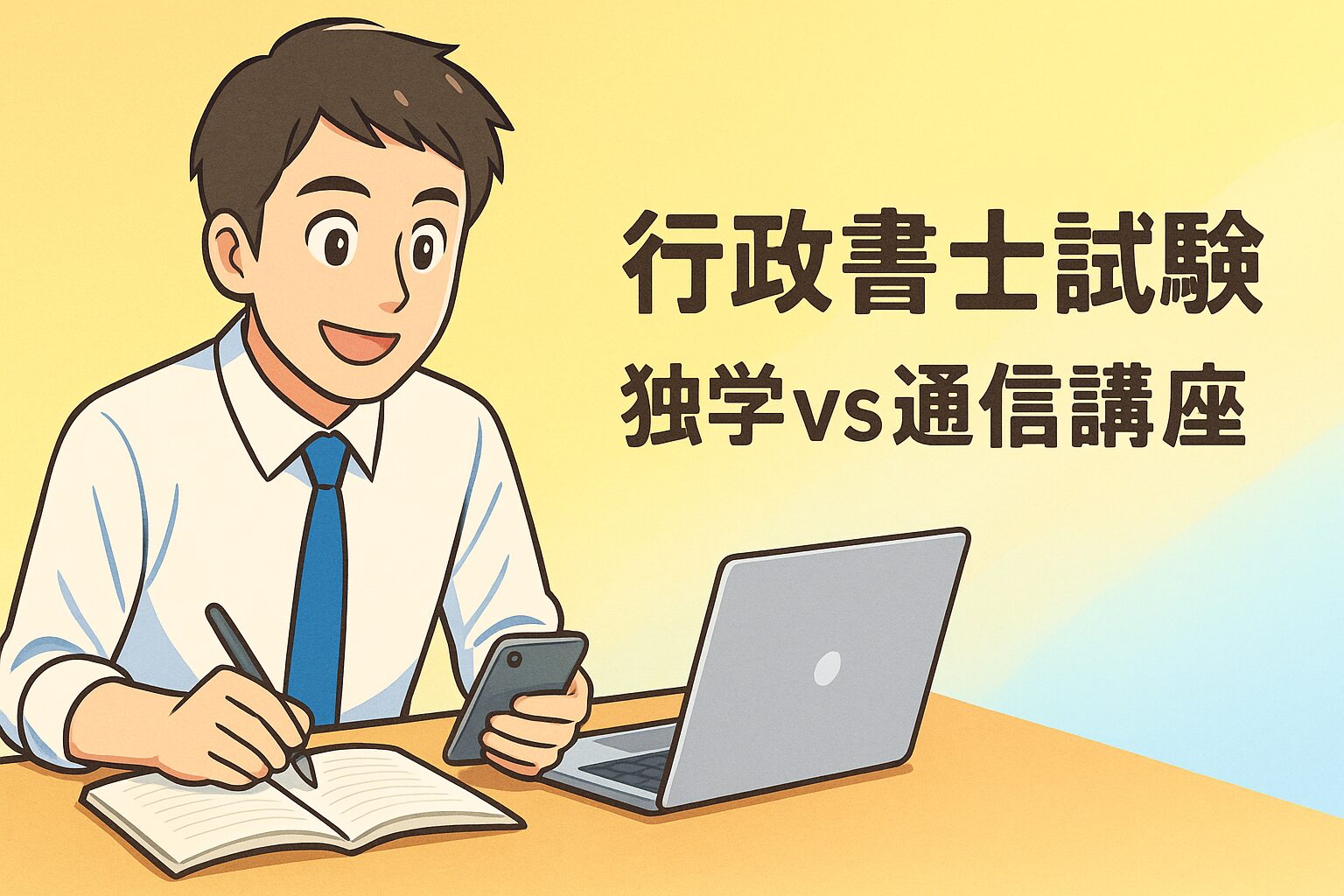 69 行政書士試験、独学と通信講座どっちがいい？【失敗しない選び方】