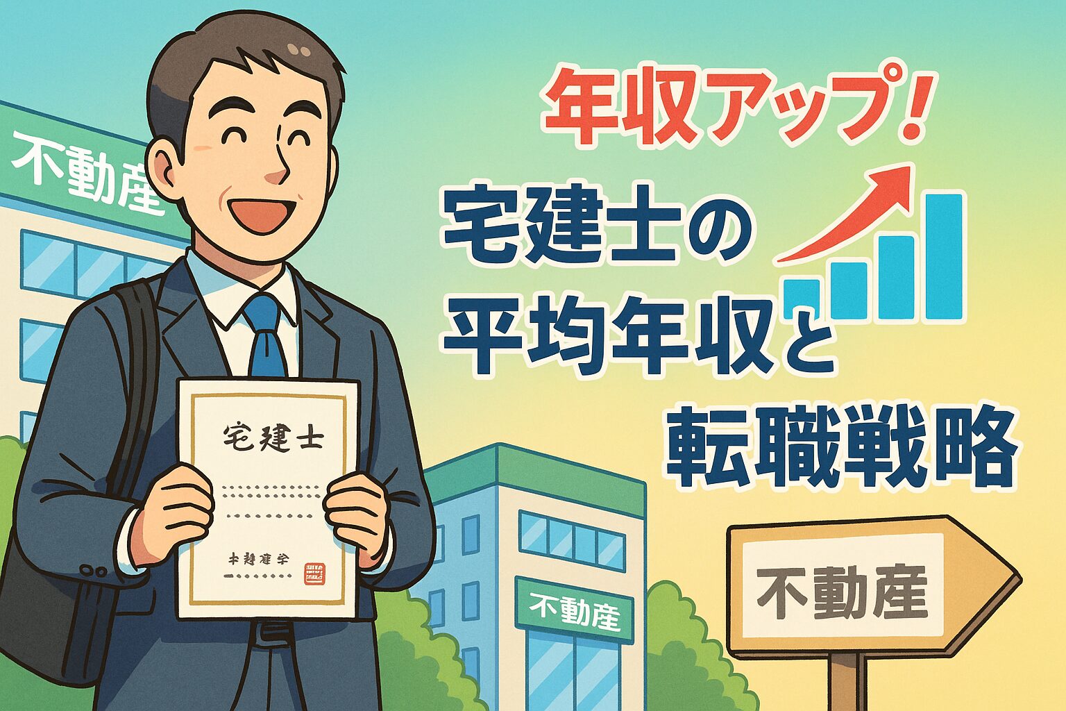 117 宅建士の平均年収は？30代・40代の転職で年収アップできる職種ランキング