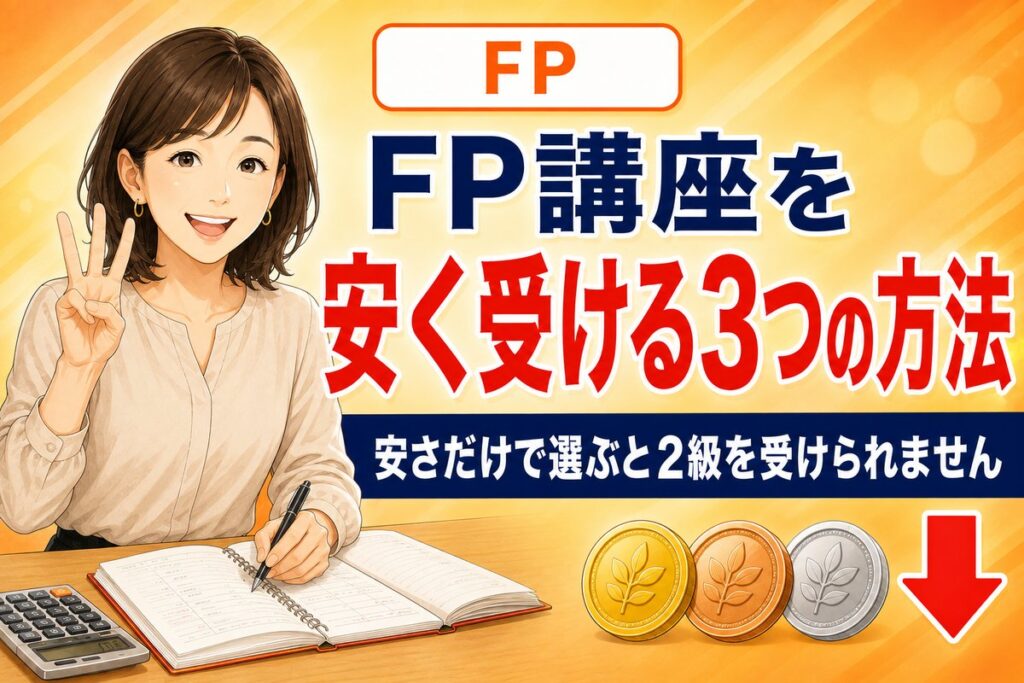 【2026年最新】FPの通信講座を安く受ける方法｜価格順比較と給付金