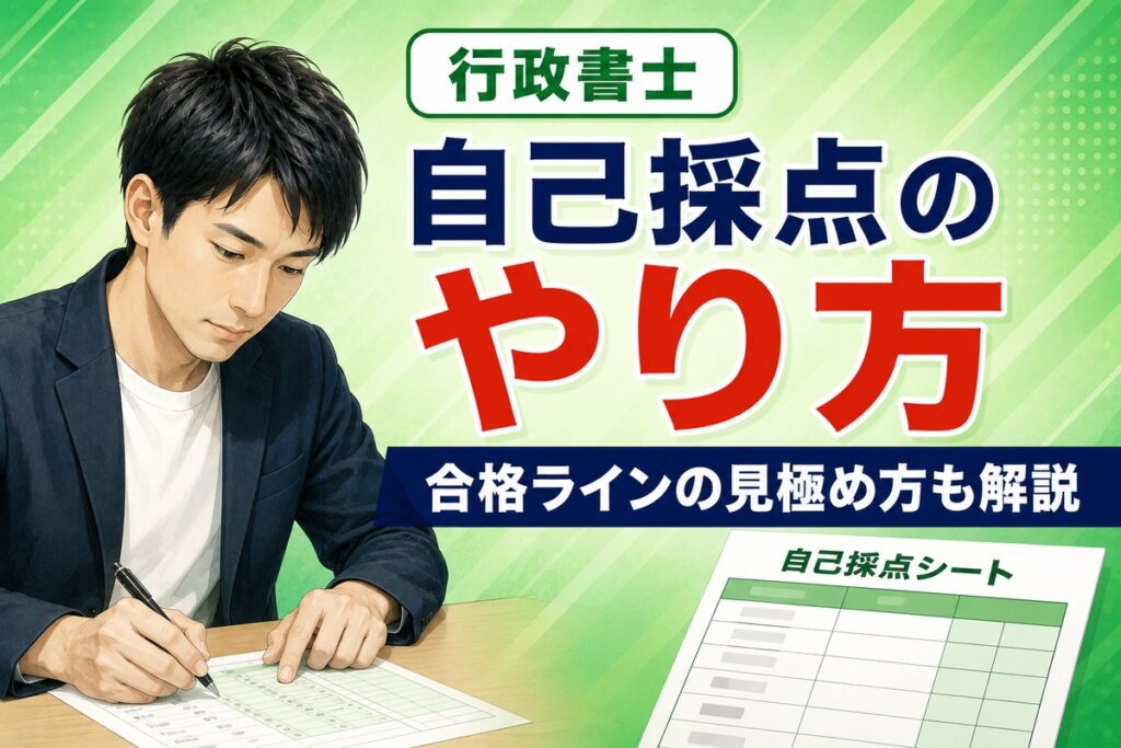 【2026年版】行政書士試験の自己採点のやり方｜記述待ち2か月の動き方