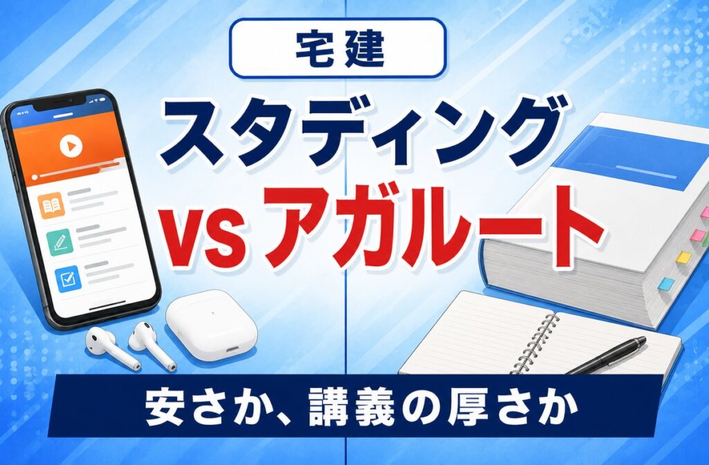 【2026年最新】スタディングvsアガルート宅建｜安さと実績どっち?