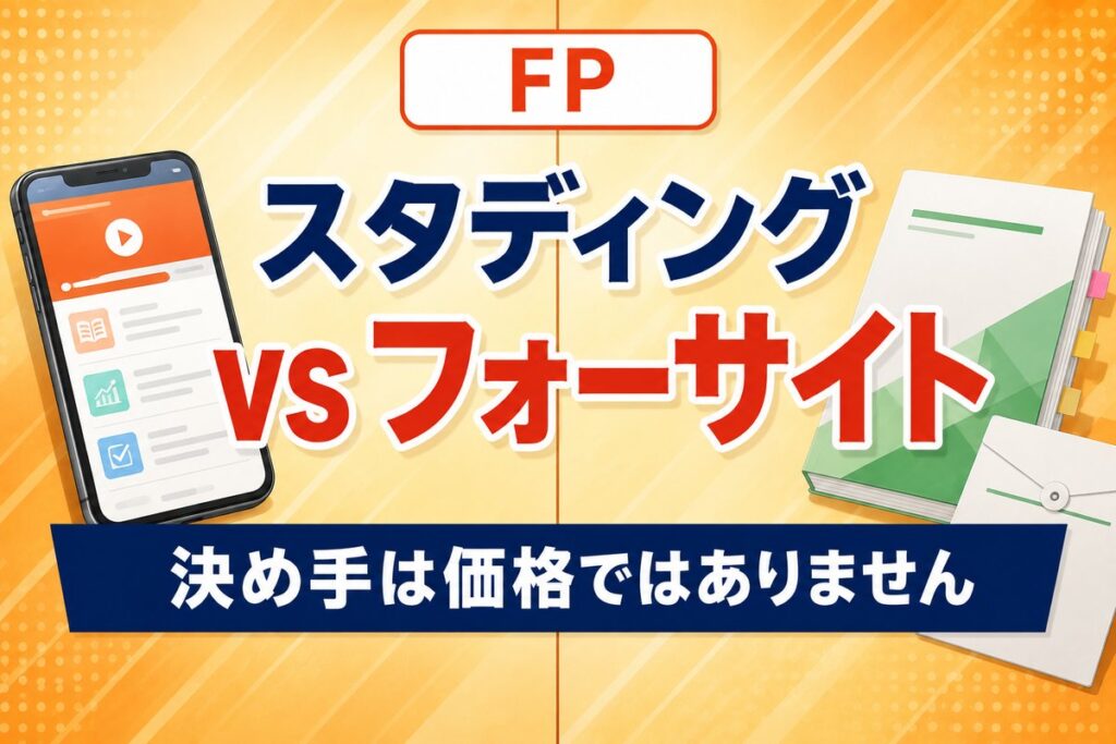 【2026年最新】スタディングvsフォーサイトFP｜安さか給付金か